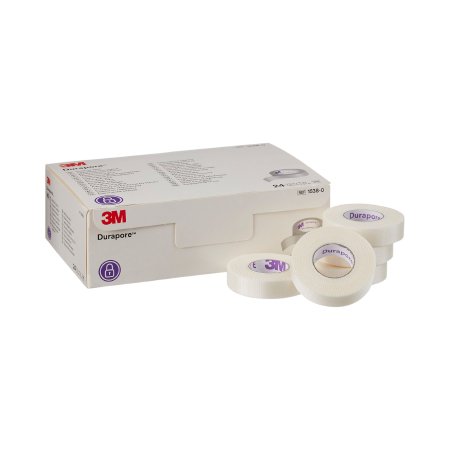 Tape Medical 3M™ Durapore™ High Adhesion Silk-Like Cloth 1/2 Inch X 10 Yard White NonSterile (24/BX 10BX/CS) by Solventum Corporation  ID 1538-0